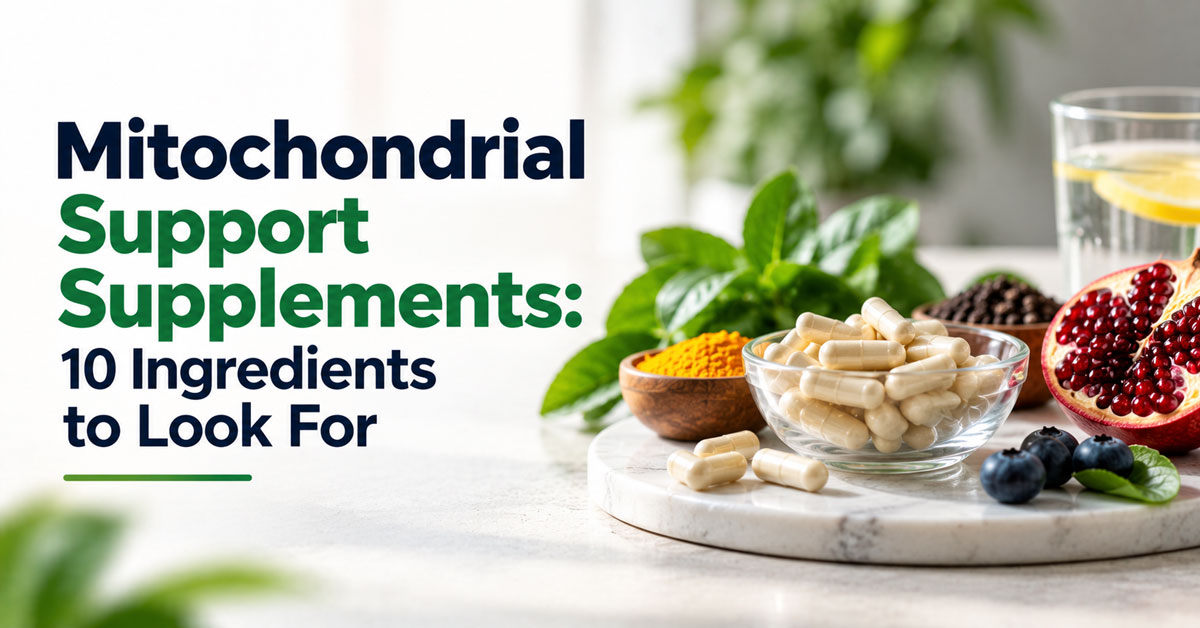 Mitochondrial Support Supplements: 10 Ingredients to Look For